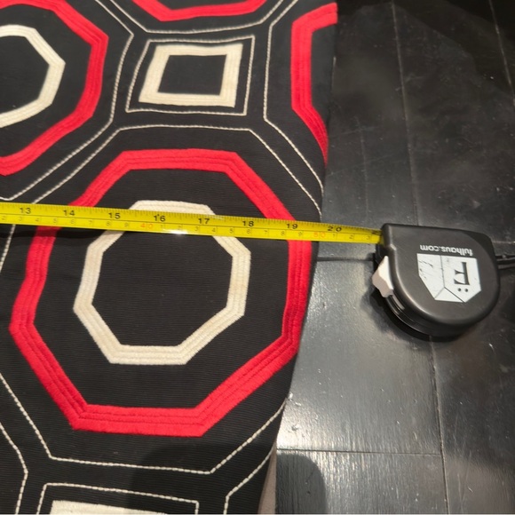 Ann Taylor Geometric Black, Red and White Women’s Skirt 10 P - Picture 4 of 8